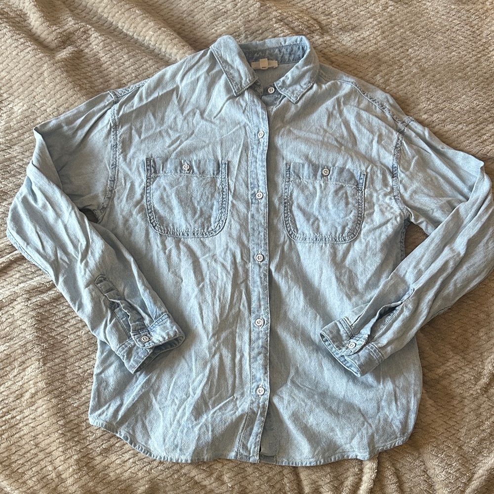Ag Adriano Goldschmied Sky Blue Casual Shirt